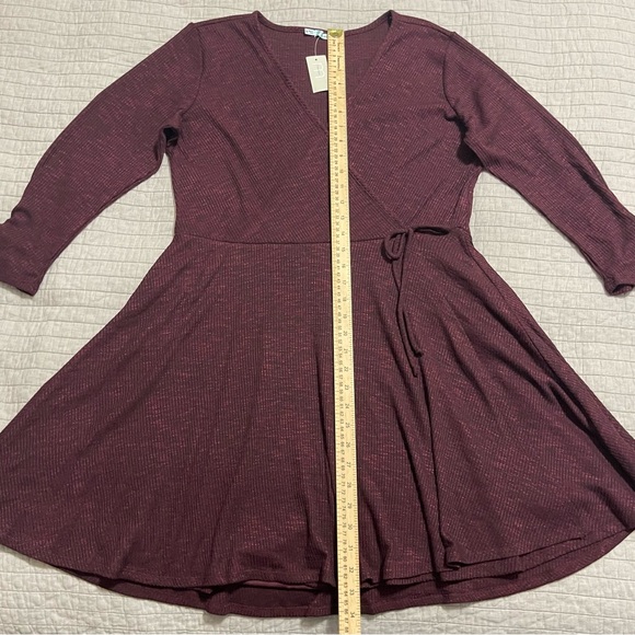 Maurices Women's Ribbed Sweater Dress with Wrap Front Size XL - Picture 6 of 8